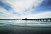 Lignano - Mare onde molo faro rosso (Zambelli)